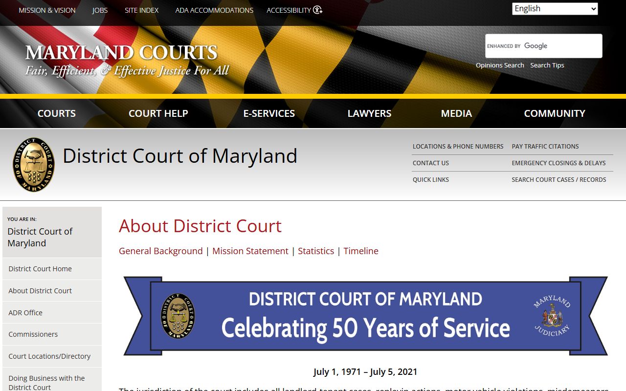 Washington County Circuit Court records District Court comparison