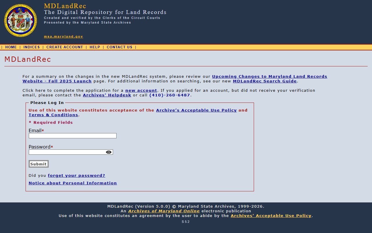 Washington County court records and Maryland land records portal