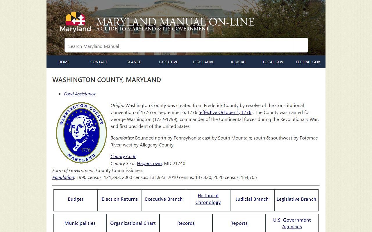 Washington County court records historical county source